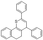 2,4-Diphenyl-5,6-dihydro-4H-naphtho(1,2-b)thiopyran Struktur