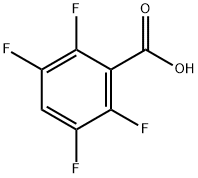 2,3,5,6-テトラフルオロ安息香酸 化学構造式