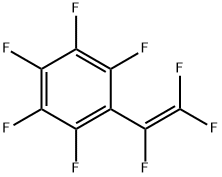 オクタフルオロスチレン 化学構造式