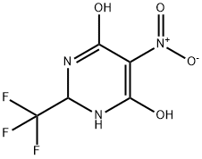 5-NITRO-2-(TRIFLUOROMETHYL)PYRIMIDINE-4,6-DIOL, 652-62-0, 结构式