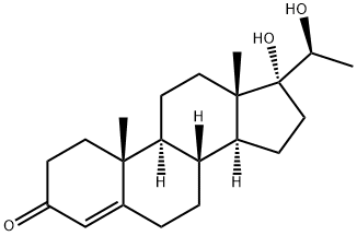17ALPHA, 20ALPHA-DIHYDROXY-4-PREGNEN-3-ONE Struktur