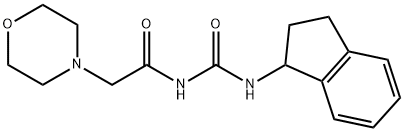 1-(Morpholinoacetyl)-3-(indan-1-yl)urea Structure