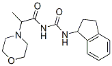 1-(2-モルホリノプロピオニル)-3-(インダン-1-イル)尿素 化学構造式