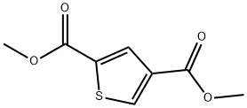 2,4-チオフェンジカルボン酸ジメチル 化学構造式