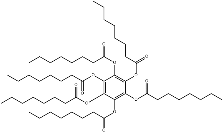 (2,3,4,5,6-pentaoctanoyloxyphenyl) octanoate Struktur