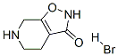 4,5,6,7-テトラヒドロイソオキサゾロ[5,4-c]ピリジン-3(2H)-オン・臭化水素酸塩 化学構造式
