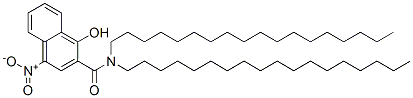 1-ヒドロキシ-4-ニトロ-N,N-ジオクタデシル-2-ナフタレンカルボアミド 化学構造式