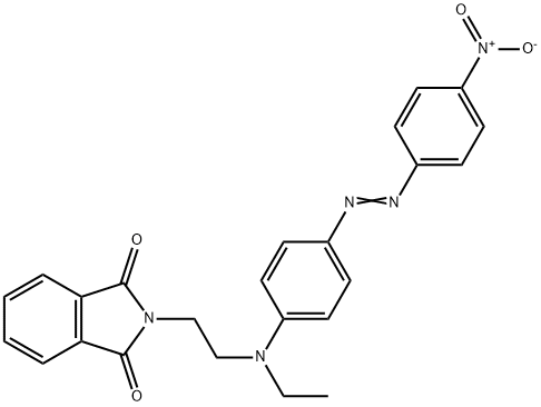 N-[2-[ethyl[4-[(4-nitrophenyl)azo]phenyl]amino]ethyl]phthalimide 结构式