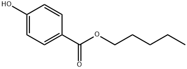 对羟基苯甲酸正戊酯,6521-29-5,结构式