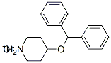 4-(diphenylmethoxy)piperidinium chloride Structure