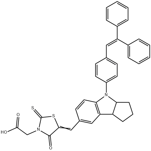 吲哚啉D-102染料, 652145-28-3, 结构式
