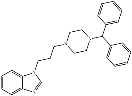 二苯甲基哌嗪基苯并咪唑,65215-54-5,结构式