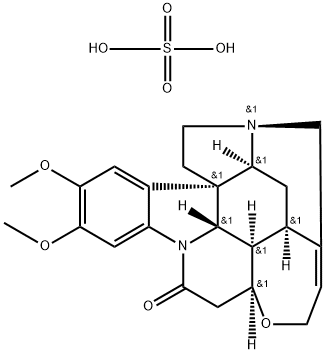 硫酸二甲基马钱子碱酯水合物, 652154-10-4, 结构式