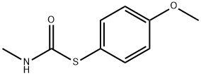 Carbamothioic acid, methyl-, S-(4-methoxyphenyl) ester (9CI) 化学構造式