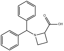 1-Benzhydrylazetidine-2-carboxylic Acid 结构式