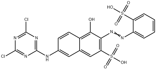 7-[(4,6-Dichlor-1,3,5-triazin-2-yl)amino]-4-hydroxy-3-[(2-sulfophenyl)azo]naphthalin-2-sulfonsure