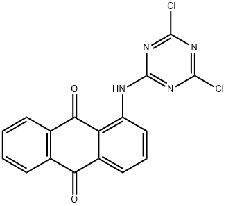 2-(1-蒽醌基氨基)-4,6-二氯-1,3,5-三嗪, 6522-75-4, 结构式