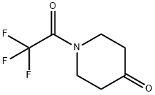 1-(トリフルオロアセチル)ピペリジン-4-オン 化学構造式