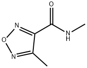3-メチル-4-メチルカルバモイル-1,2,5-オキサジアゾール 化学構造式