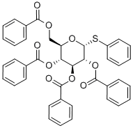 .alpha.-D-Glucopyranoside, phenyl 1-thio-, tetrabenzoate Structure