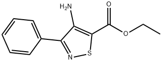 4-氨基-3-苯基-5-异噻唑羧酸乙酯 结构式