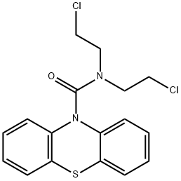 N,N-bis(2-chloroethyl)phenothiazine-10-carboxamide Structure