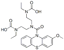 Bis(ethylcarbamic acid)2,2'-(2-methoxy-10H-phenothiazin-10-ylcarbonylimino)diethyl ester Struktur