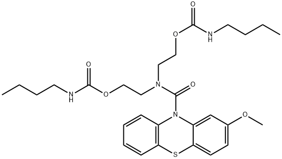 65241-11-4 Di(butylcarbamic acid)2,2'-[[(2-methoxy-10H-phenothiazin-10-yl)carbonyl]imino]bisethyl ester