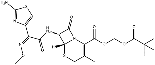 头孢他美酯 结构式