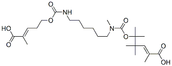 pentamethyl-4,13-dioxo-3,14-dioxa-5,12-diazahexadecanediyl bismethacrylate Struktur