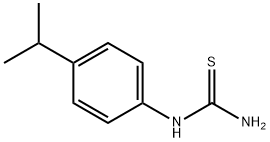 1-(4-イソプロピルフェニル)-2-チオ尿素 化学構造式