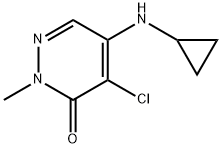 3(2H)-Pyridazinone,  4-chloro-5-(cyclopropylamino)-2-methyl- Structure