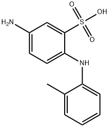 2-(2-methylanilino)-5-aminobenzenesulfonic acid Structure