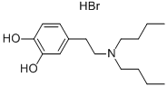 1,2-BENZENEDIOL, 4-[2-(DIBUTYLAMINO)ETHYL]-, HYDROBROMIDE Struktur