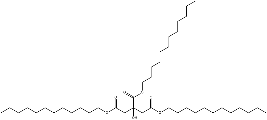 tridodecyl 2-hydroxypropane-1,2,3-tricarboxylate Structure