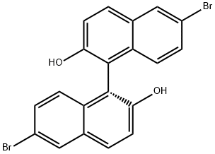 (R)-(-)-6,6'-Dibromo-1,1'-bi-2-naphthol Structure