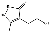 4-(2-HYDROXYETHYL)-5-METHYL-1,2-DIHYDRO-3H-PYRAZOL-3-ONE Struktur