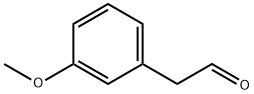 (3-メトキシフェニル)アセトアルデヒド 化学構造式
