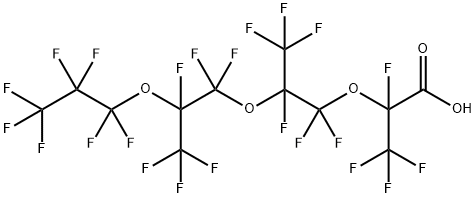 PERFLUORO(2,5,8-TRIMETHYL-3,6,9-TRIOXADECANOIC) ACID Struktur