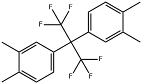 2,2-ビス(3,4-ジメチルフェニル)ヘキサフルオロプロパン 化学構造式