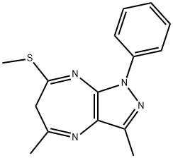 65297-96-3 1-Phenyl-3,5-dimethyl-7-methylthio-6H-pyrazolo(3,4-b)(1,4)diazepine