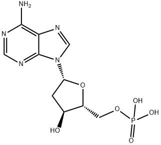 2'-脱氧腺苷-5'-单磷酸,653-63-4,结构式