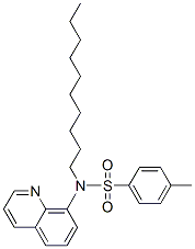 decyl-N-(8-quinolyl)-p-toluenesulphonamide Structure