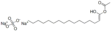 sodium 1-acetoxyhexadecenol sulphate Struktur