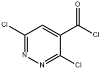 3,6-dichloropyridazine-4-carbonyl chloride Structure