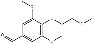 3,5-dimethoxy-4-(2-methoxyethoxy)benzaldehyde Struktur
