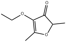 4-エトキシ-2,5-ジメチル-3(2H)-フラノン 化学構造式