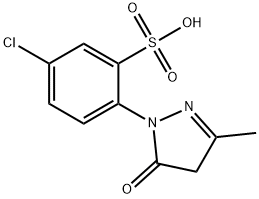5-chloro-2-(3-methyl-5-oxo-2H-pyrazol-1(5H)-yl)benzenesulfonic acid Structure