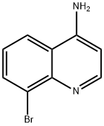 8-ブロモ-4-キノリンアミン 化学構造式