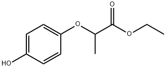 2-(p-ヒドロキシフェノキシ)プロピオン酸エチル 化学構造式